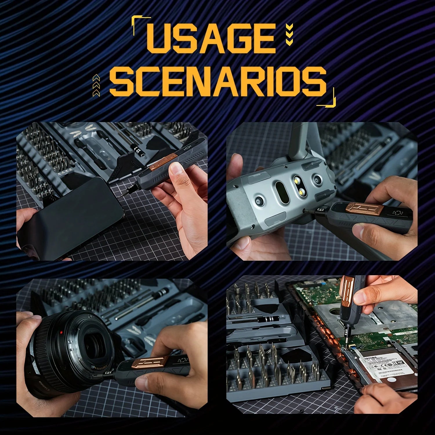 180 in 1 Precision Manual  Multifunctional Screwdriver Set Magnetic Phillips Bits