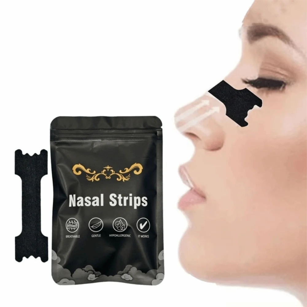 30Pcs New Hypoallergenic Nose Strips Breathable Nasal Congestion Breath Nasal Strips Non-Invasive Relief Strips Better Breathing