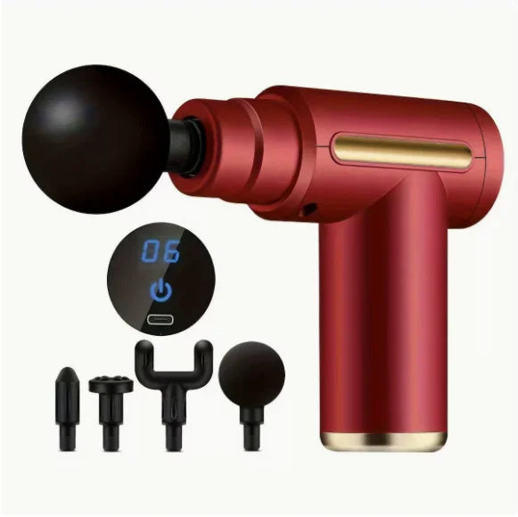 New Upgraded Portable Massage Gun Rechargeable Deep Tissue Muscle Massager For Neck Back Full Body Relaxation Ideal Holiday Gift
