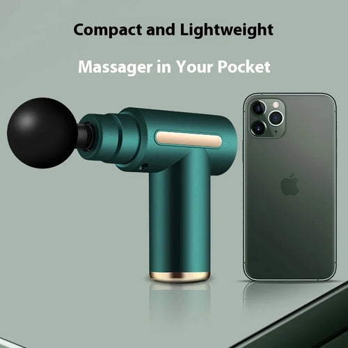 New Upgraded Portable Massage Gun Rechargeable Deep Tissue Muscle Massager For Neck Back Full Body Relaxation Ideal Holiday Gift